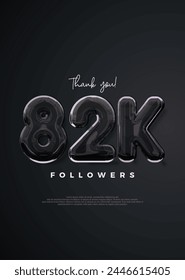 Thank you followers 82k, elegant design with strong black color.