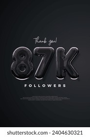 Thank you followers 87k, elegant design with strong black color.