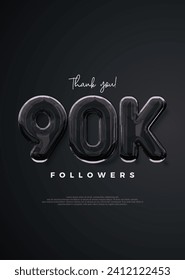 Thank you followers 90k, elegant design with strong black color.