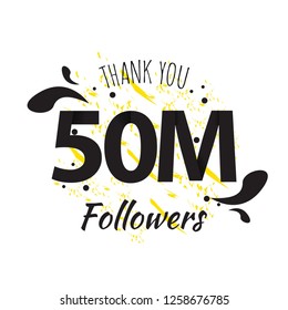 Thank You Followers. Vector Illustration Eps 10