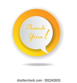 Thank you - grateful bubbles. Vector