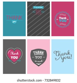 Thank you gratitude feeling emotions text lettering vector card design thanksfull quote phrases message