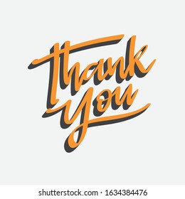 Thank you, great lettering and calligraphy for greeting cards, stickers, banners, prints and home interior decor.