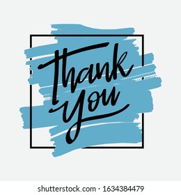Thank you, great lettering and calligraphy for greeting cards, stickers, banners, prints and home interior decor.