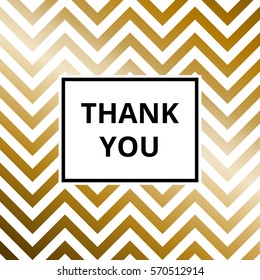 Thank You Greeting Card Abstract Golden Stock Vector (Royalty Free ...