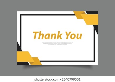 thank you greeting card template design