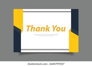 thank you greeting card template design