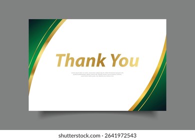 thank you greeting card template design