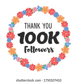 Thank You Greeting Ornament Background Illustration Design 