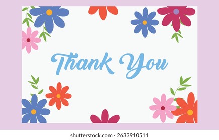 Thank you greeting template design for use.