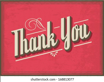 thank you greeting vector/illustration