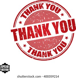Thank you grunge stamp.Vector