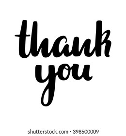 Thank You Hand Drawn Sign Stock Vector (Royalty Free) 398500009