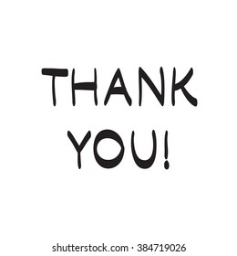 Thank You Hand Drawn Vector Scribble Stock Vector (Royalty Free ...