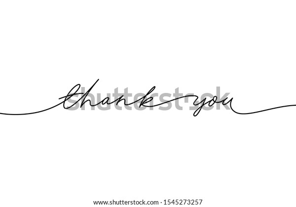 Thank you hand drawn vector modern calligraphy.\
Thank you handwritten ink illustration, dark brush pen line\
lettering isolated on white background. Usable for greeting cards,\
poster, banners, gifts