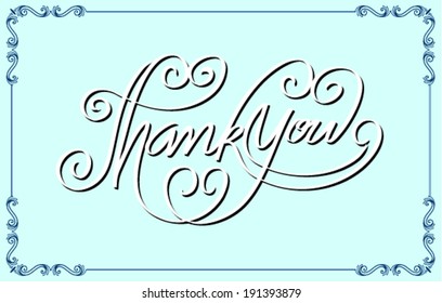 thank you hand lettering
