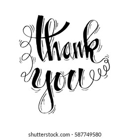 THANK YOU hand lettering