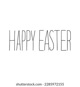 Thank you hand lettering, black ink brush line calligraphy isolated on white background.