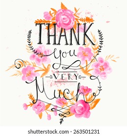 145,398 Floral thank you Images, Stock Photos & Vectors | Shutterstock