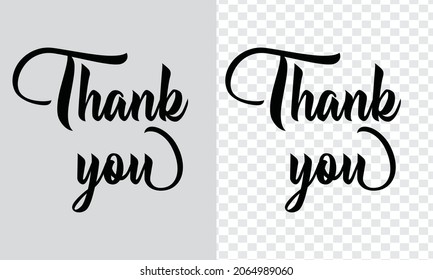 thank you Hand Lettering typography