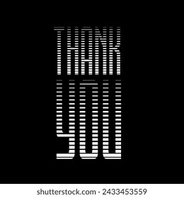 Thank You Hand Lettering. Typography Design Inspiration. Vector