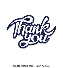 Thank You Hand Lettering Vector Illustration Stock Vector (Royalty Free ...