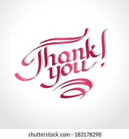 Thank you hand-drawn lettering