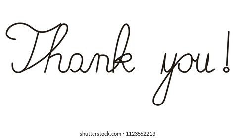 Thank you handwritten