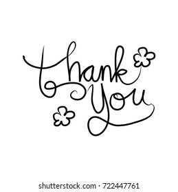 Thank You handwritten inscription