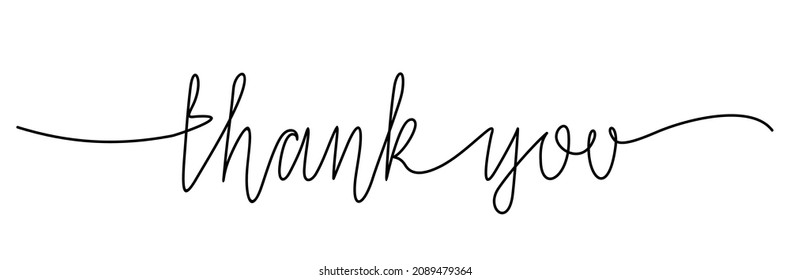 335 Thank You One Line Images, Stock Photos & Vectors 