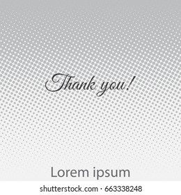 Thank You handwritten inscription. Hand drawn lettering