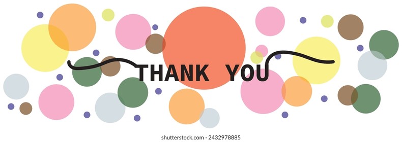 Thank you handwritten inscription with message bubbles on a white background. Vector illustration. EPS file 501.