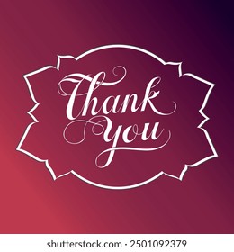 Thank You handwritten inscription. Set Hand drawn lettering. Thank You calligraphy. Thank you card. Vector illustration.