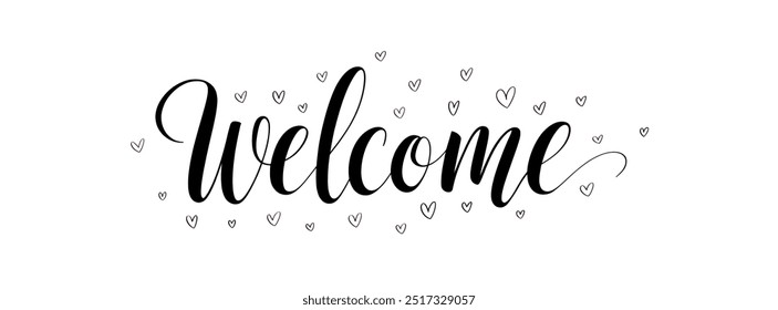 Thank you handwritten isolated on white background. Hand drawn lettering style calligraphy, monoline.