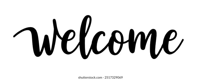 Thank you handwritten isolated on white background. Hand drawn lettering style calligraphy, monoline.