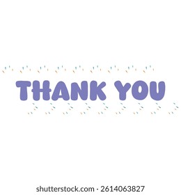Thank You handwritten isolated on white background. Hand drawn lettering style, one line drawing, signature, calligraphy, monoline. vector Illustration. eps 10 banner poster card and creative work. 