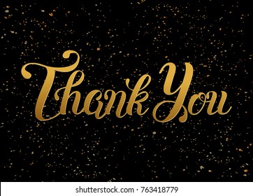 Thank You Handwritten Lettering Thank You Stock Vector (Royalty Free ...