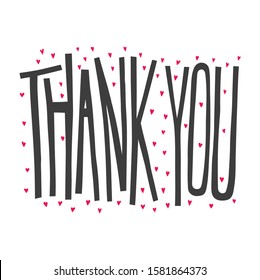 Thank you. Handwritten lettering for greeting cards, posters, stickers and other design.