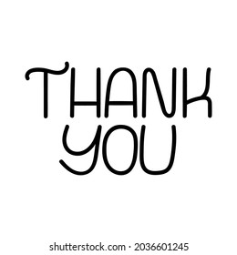 Thank You Handwritten Quote Phrase Vector Stock Vector (Royalty Free ...