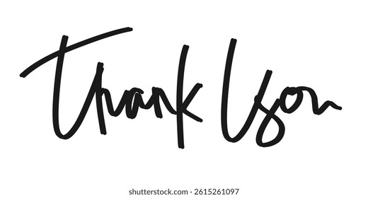 Thank You Handwritten for Signature.