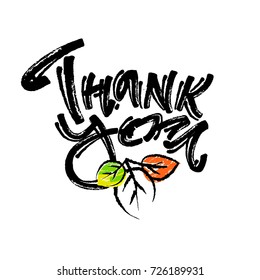 Thank you handwritten vector chalk poster.Perfect for invitations, posters, banners,fabric, textile ,gift wrap, greeting card,apparel design