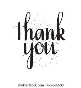 Thank you handwritten vector illustration