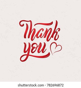 Thank You handwritten vector inscription. Hand drawn typography lettering phrase Thank you. Vector illustration thank you for banner, poster, flyer, greeting card. Fine ink brush lettering EPS 10.