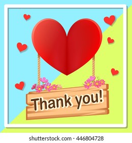 thank you heart background
