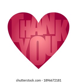 Thank You Heart Shaped Word Color Stock Vector (Royalty Free ...