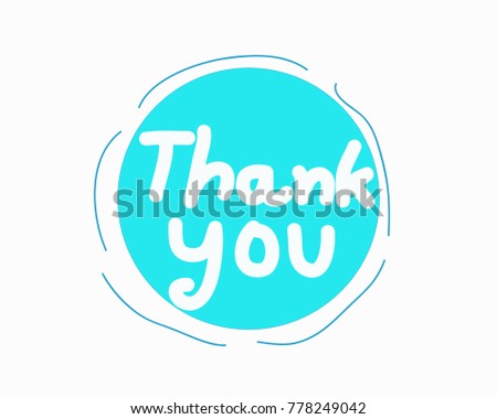 Thank you icon buttom