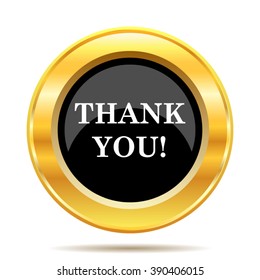 Thank you icon. Internet button on white background. EPS10 vector.
