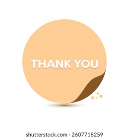 thank you icon template background illustration vector design.