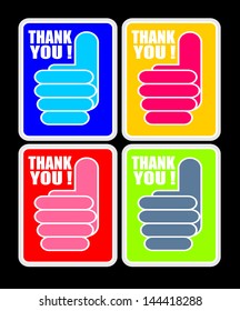 Thank You, icon vector