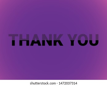 Thank you image. Vector EPS file.